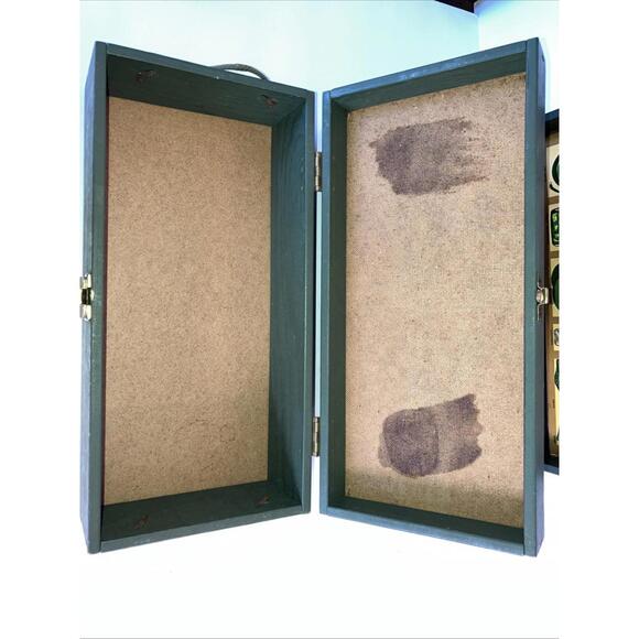 Lot Of 2 1964 GI Joe Vintage Hasbro 12” Green Military Footlocker  “LOOK” - Picture 6 of 9